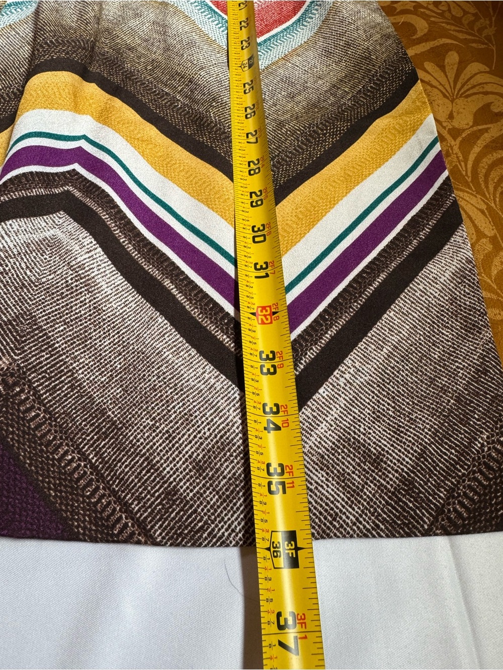 Chico's NWT Reversable Kimono Jacket Size 3 Chevron Vibrant Layering Flowy Boho - Picture 12 of 12